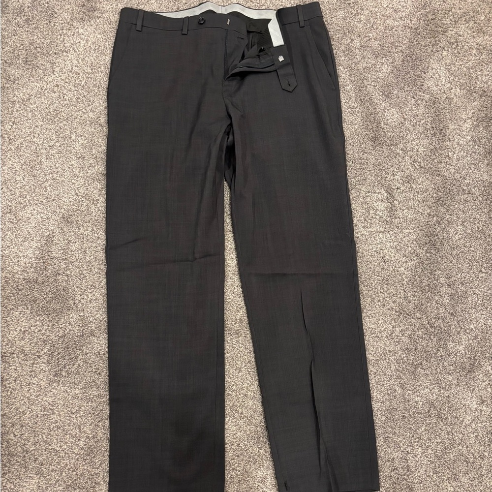 Michael Kors Men's Dark Gray Dress Pants - Slim Tapered